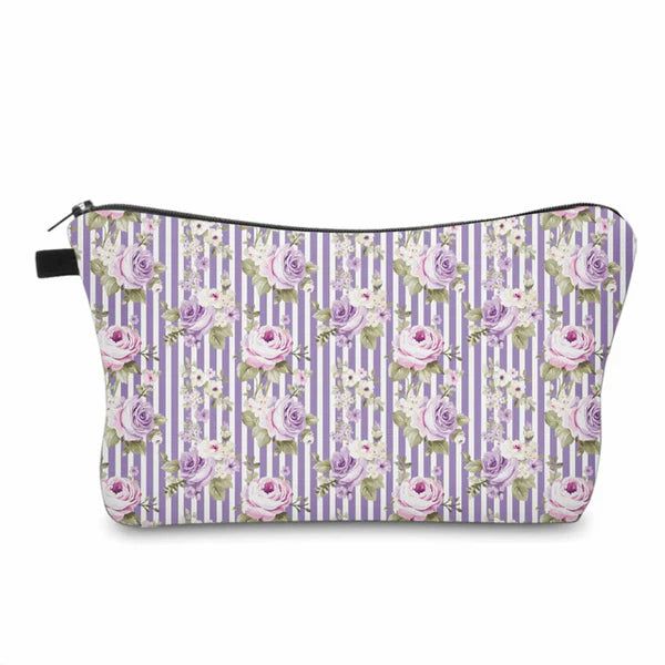 Purple Floral Pouch