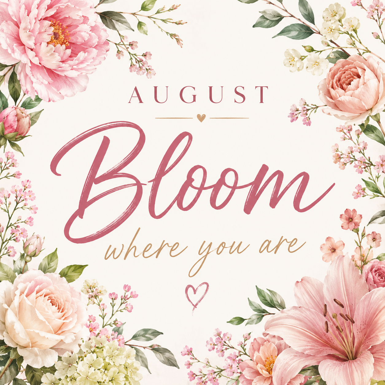 August Flare Care Club Box: Bloom Where You Are
